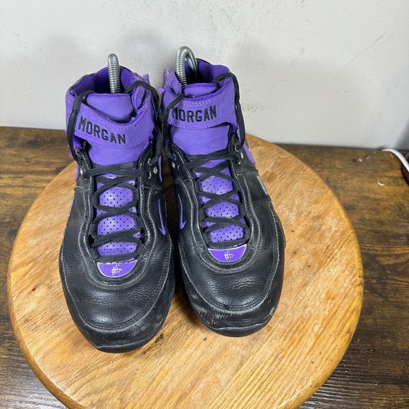 Nike Morgan Mid Basketball Shoes Black Purple Mens Size 7.5 Vintage 315702-991 main image 7